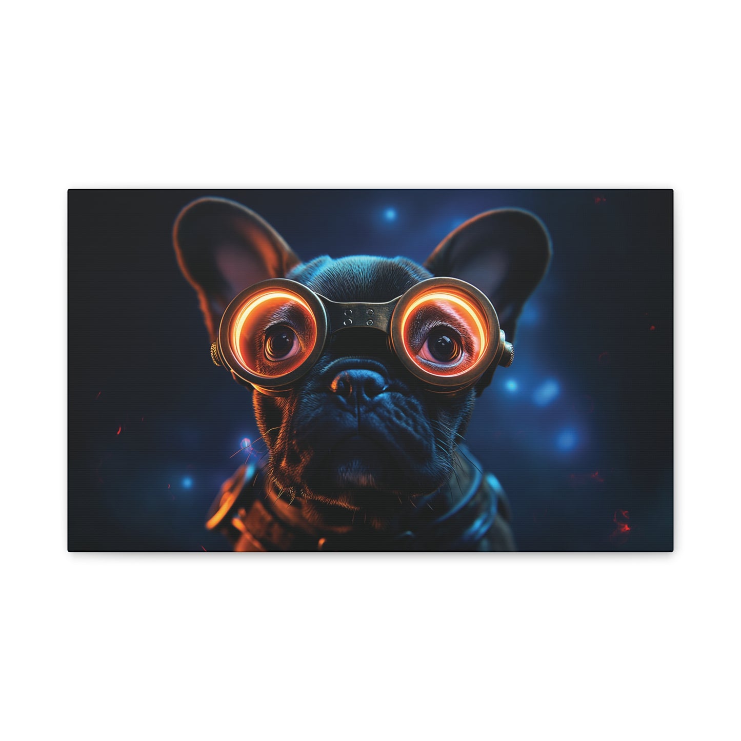 Industrial Frenchie 4 Canvas Stretched, 0.75"