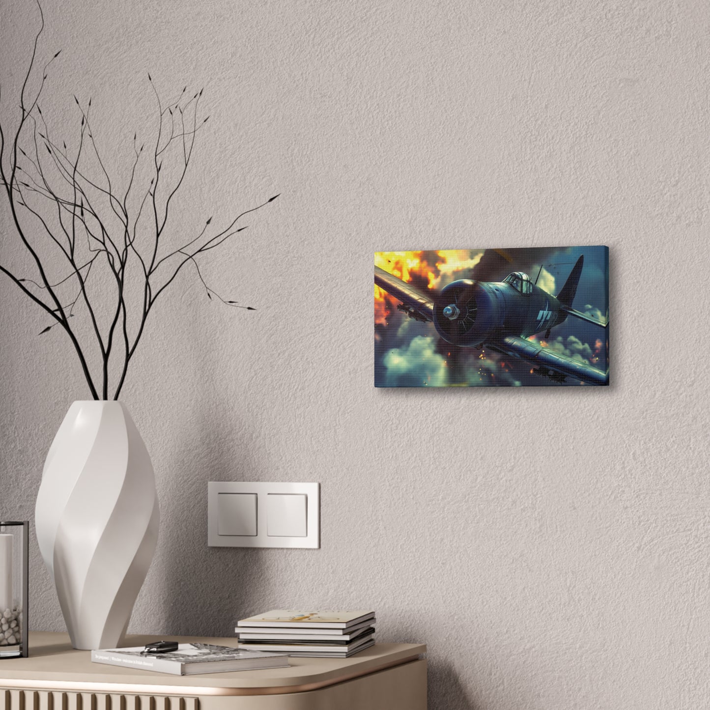 WWII Fighter 2 Canvas Stretched, 0.75"