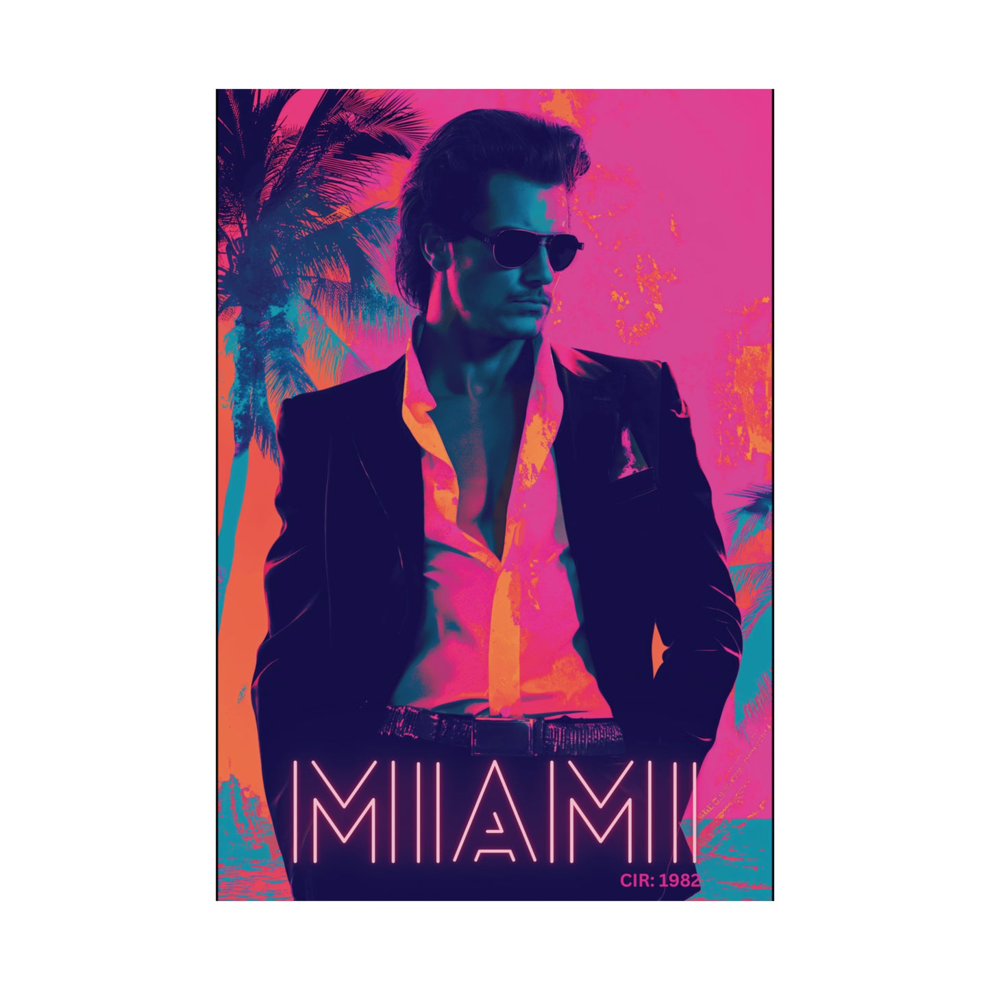 Miami 1 Matte Vertical Posters