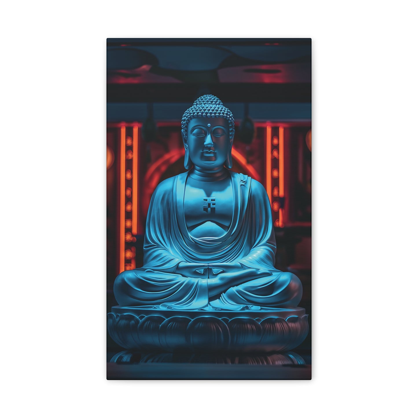 Buddha 18 Canvas Stretched, 0.75"