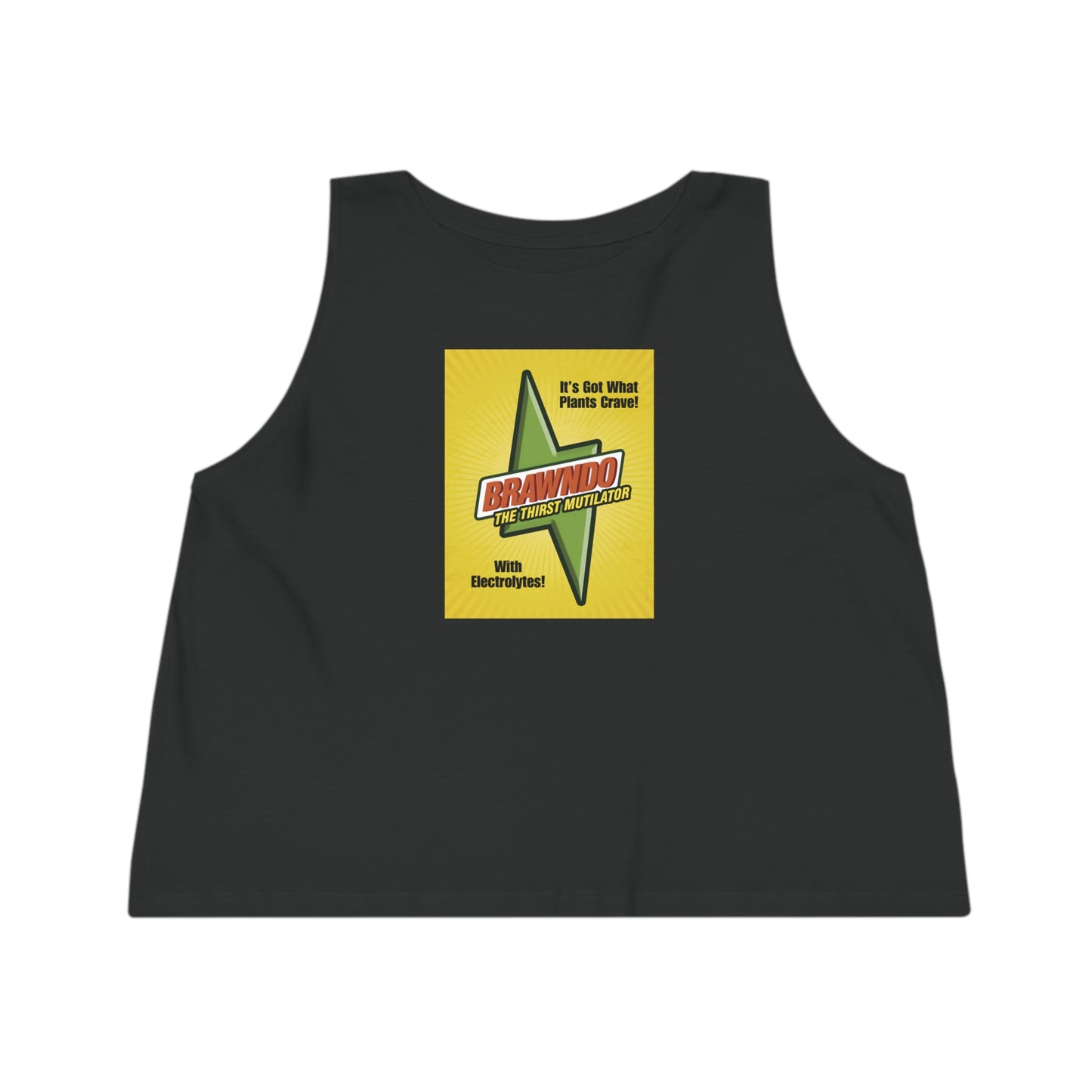 Brawndo Women's Dancer Cropped Tank Top