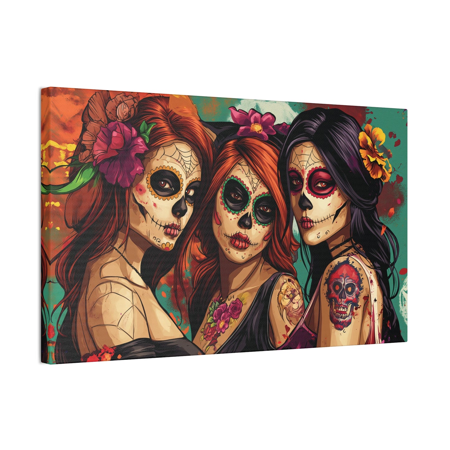 Day of the Dead 15 Canvas Stretched, 0.75"