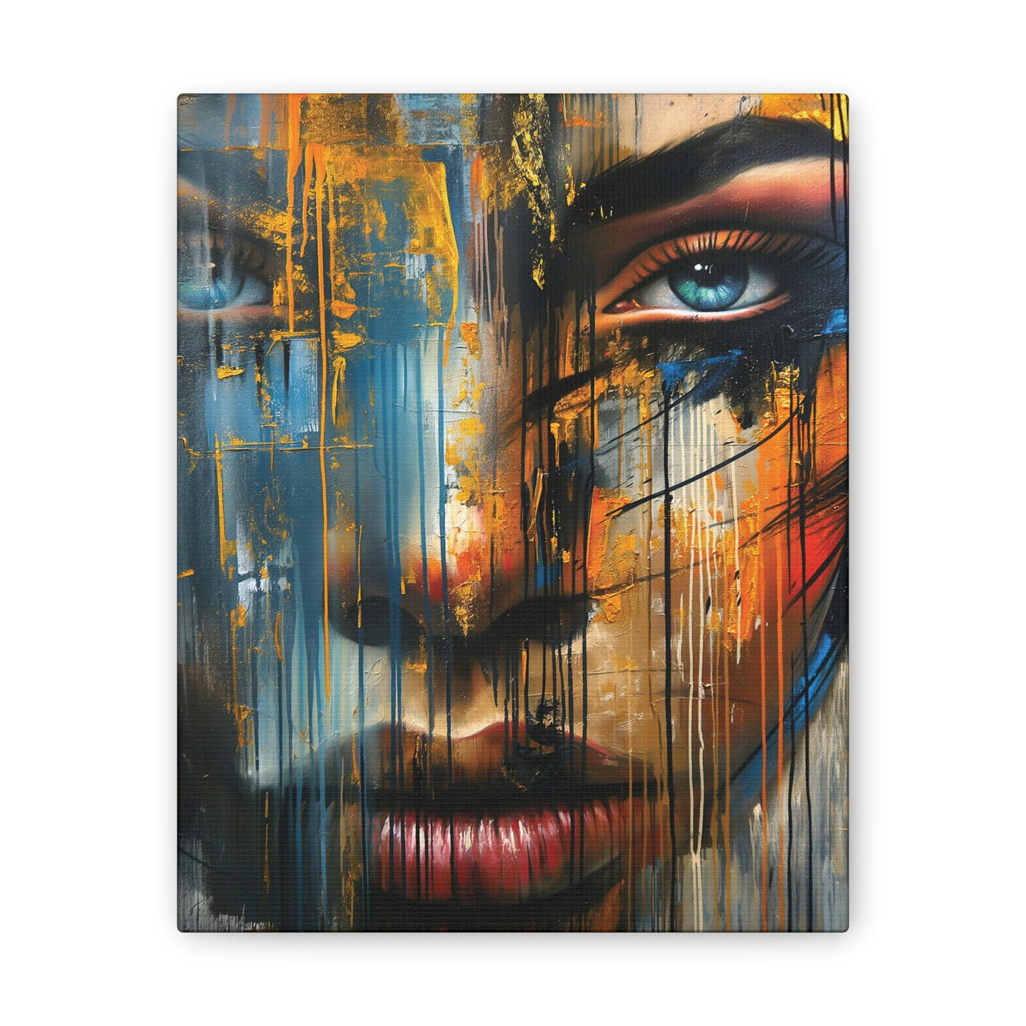 Graffiti Girl 1 Canvas Stretched, 0.75"