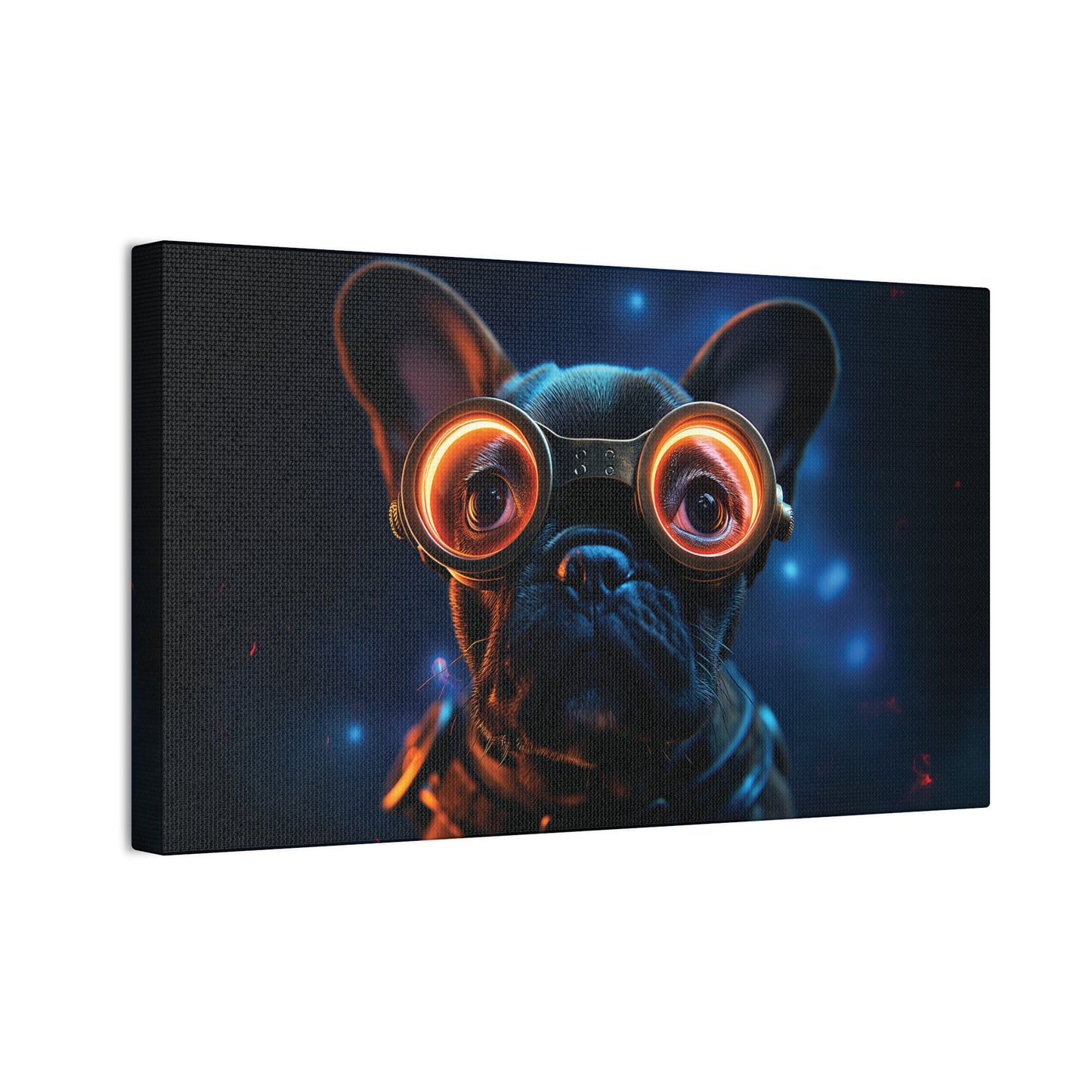 Industrial Frenchie 4 Canvas Stretched, 0.75"