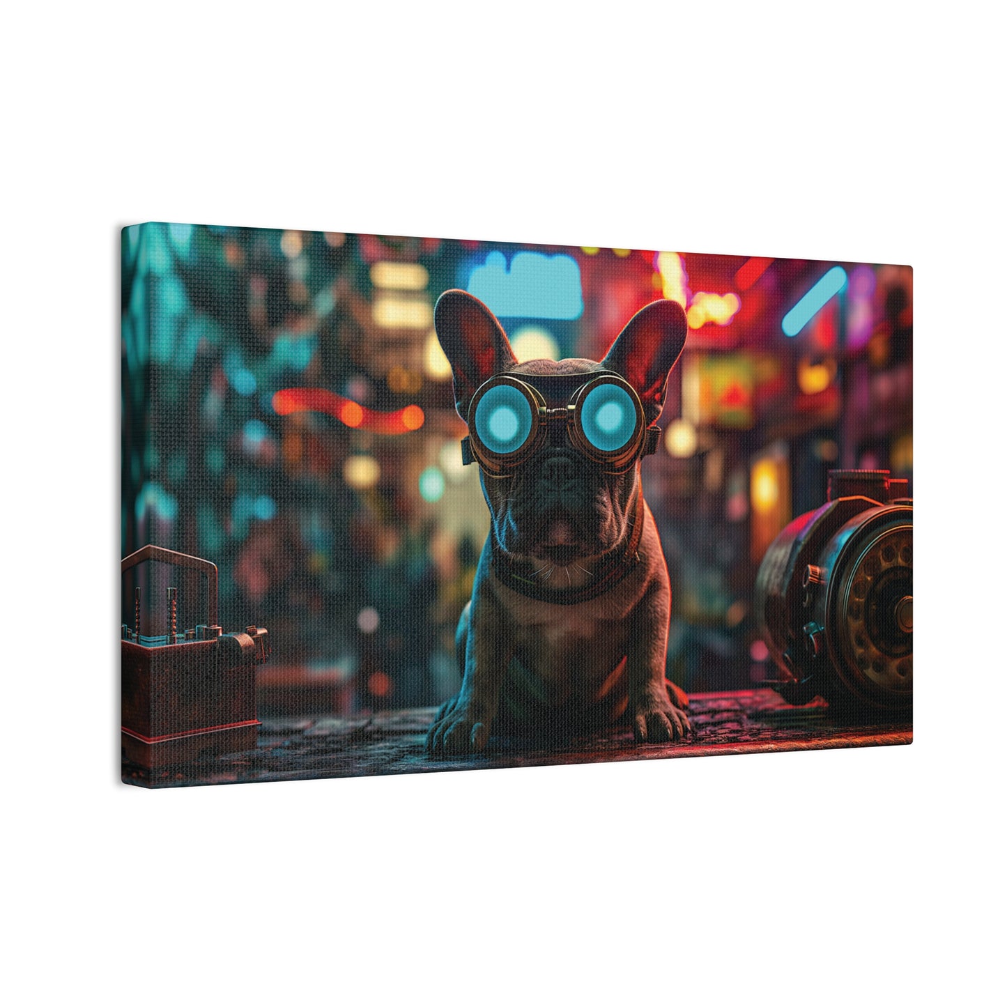 Industrial Frenchie Canvas Stretched, 0.75"