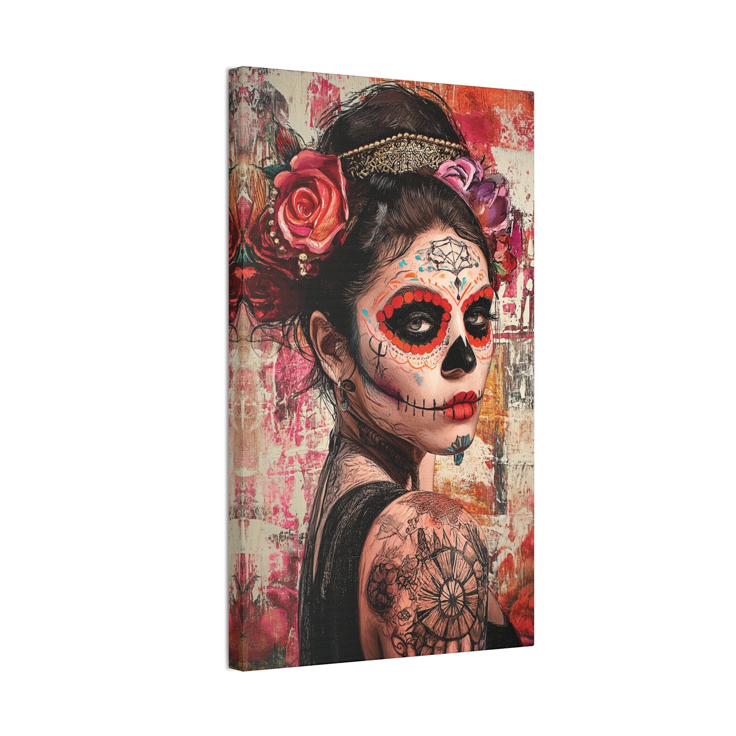 Day of the Dead 1 Canvas Stretched, 0.75"