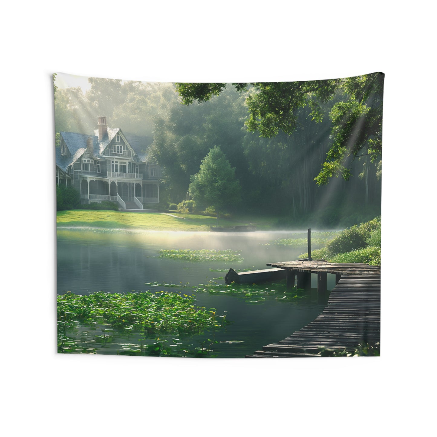 Pond Mansion 3 Indoor Wall Tapestries