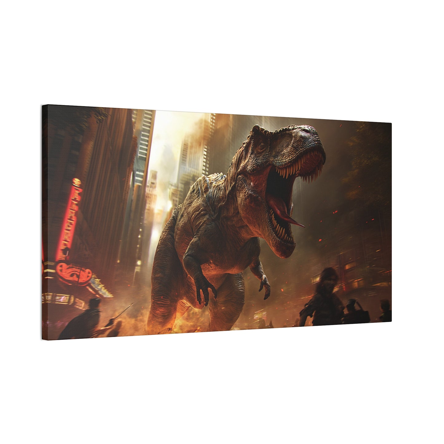 T-Rex Terror 1 Canvas Stretched, 0.75"