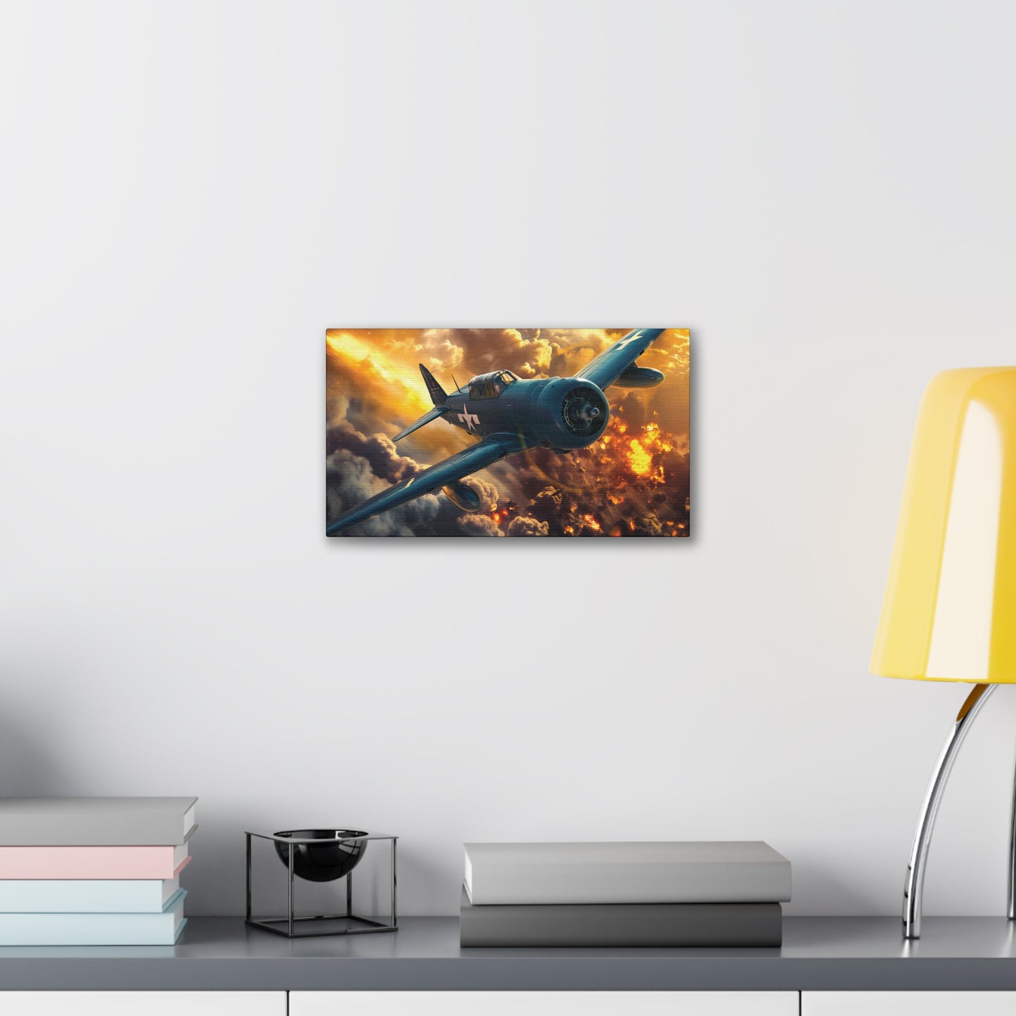 WWII Fighter 3 Canvas Stretched, 0.75"