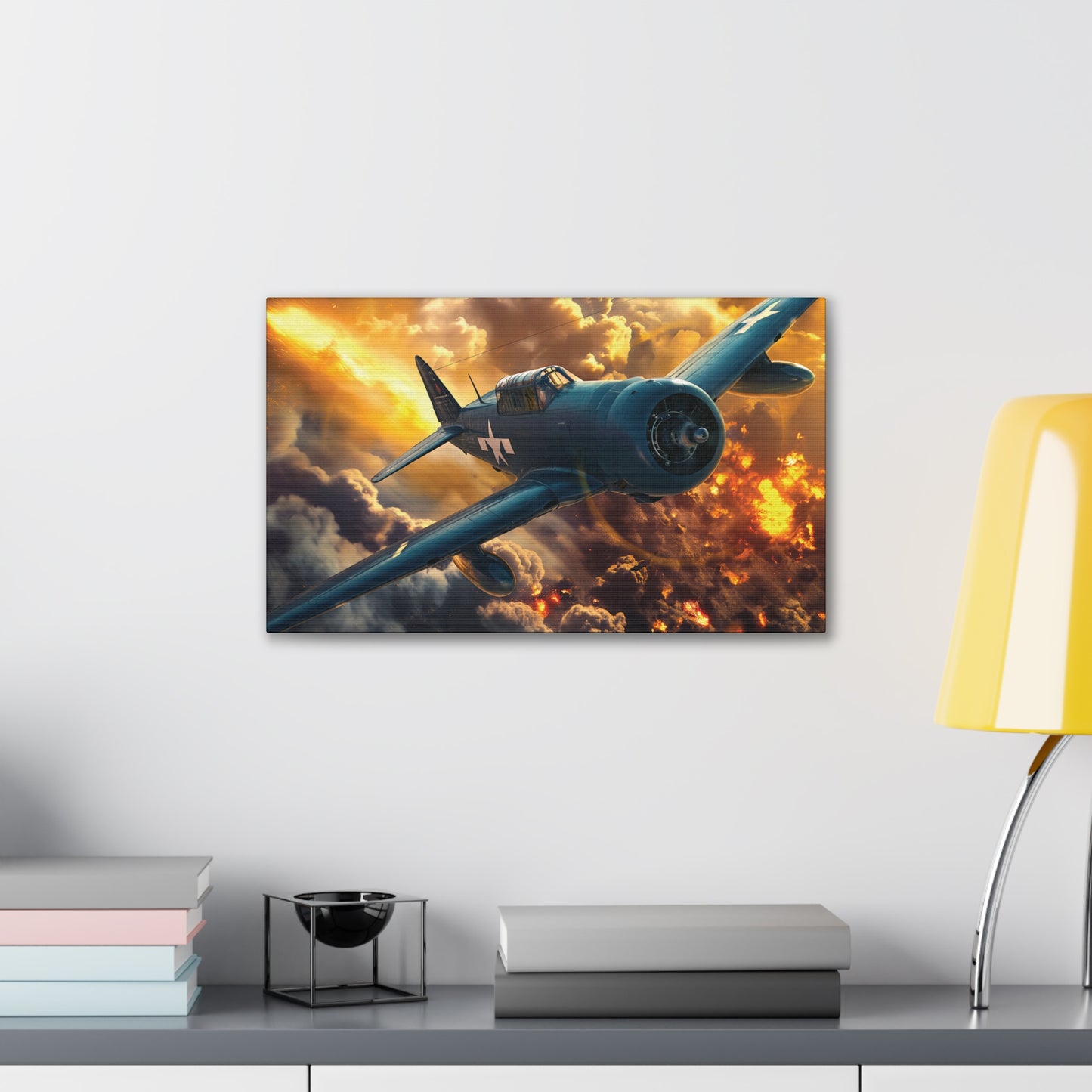 WWII Fighter 3 Canvas Stretched, 0.75"