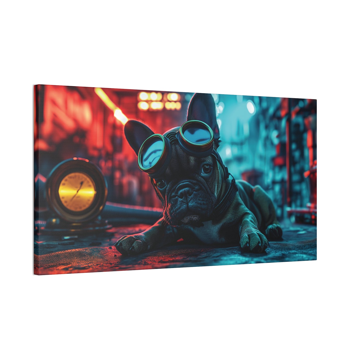 Industrial Frenchie 2 Canvas Stretched, 0.75"