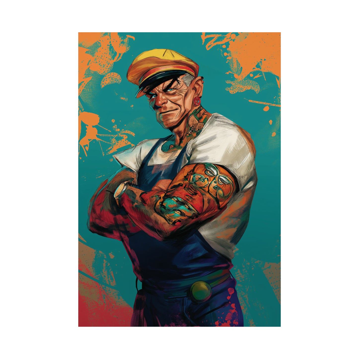 Popeye Matte Vertical Posters