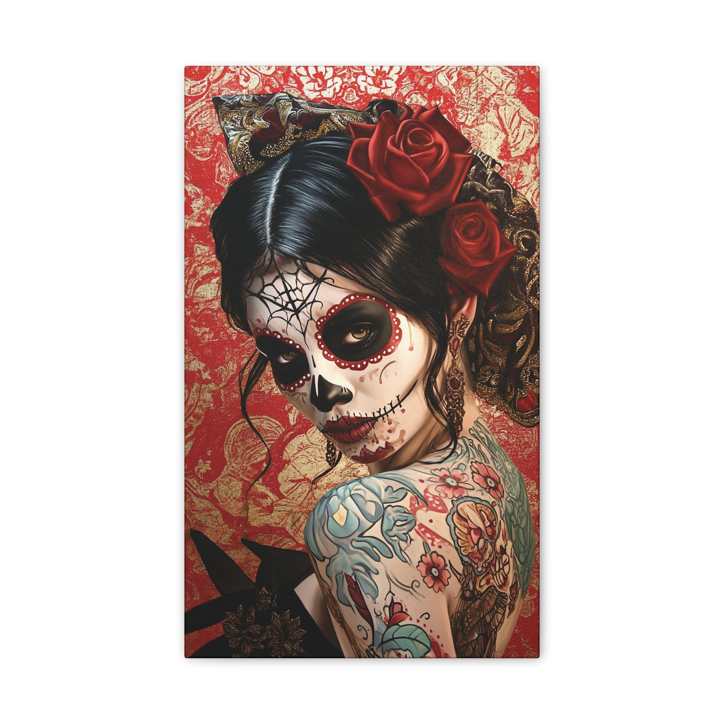 Day of the Dead 3 Canvas Stretched, 0.75"