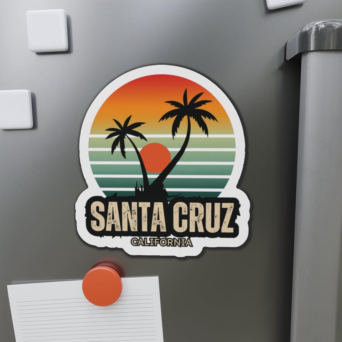 Santa Cruz 2 Die-Cut Magnets