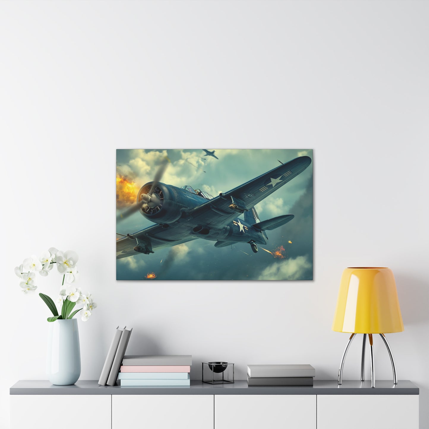 WWII Fighter 1 Canvas Stretched, 0.75"