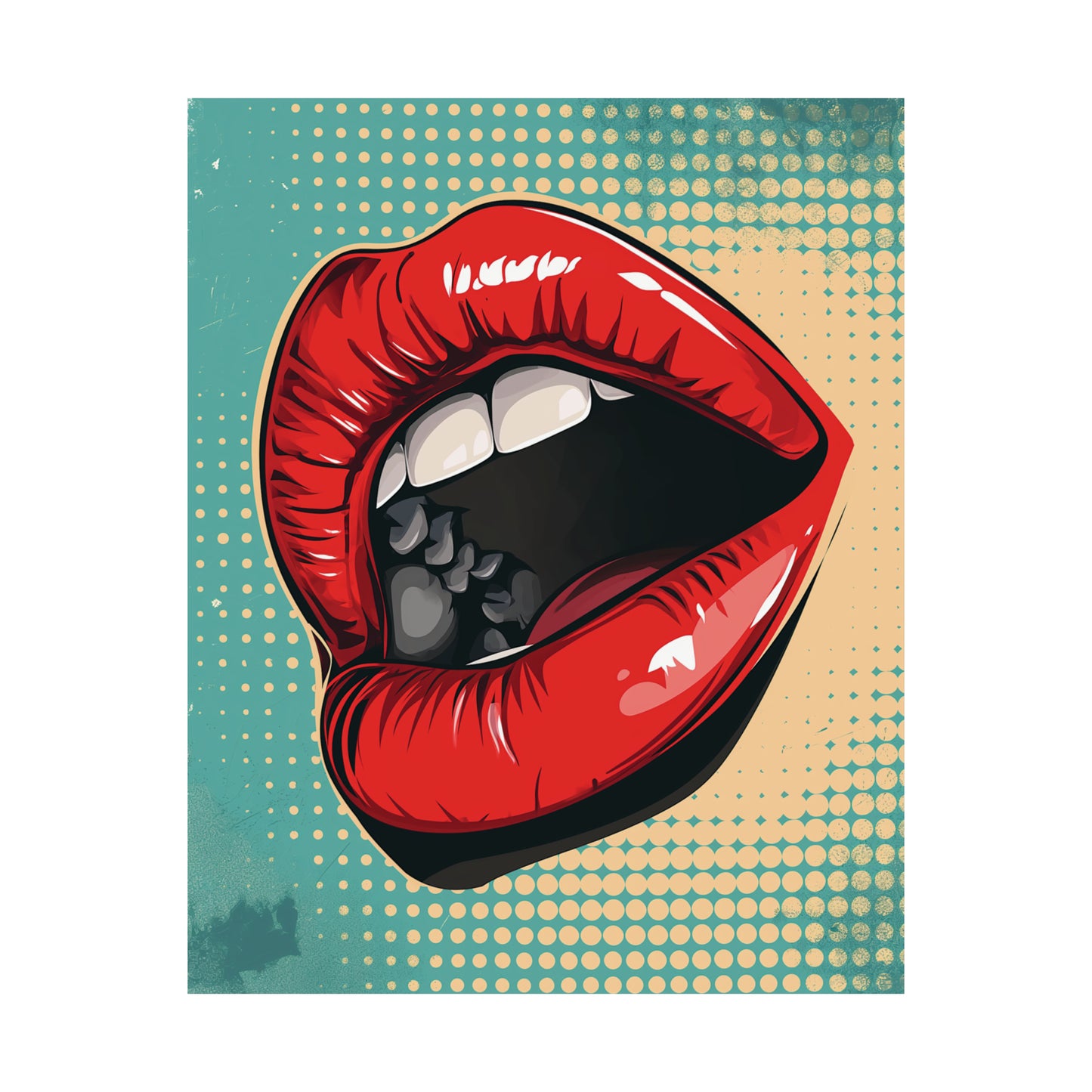 Lips 2 Matte Vertical Posters