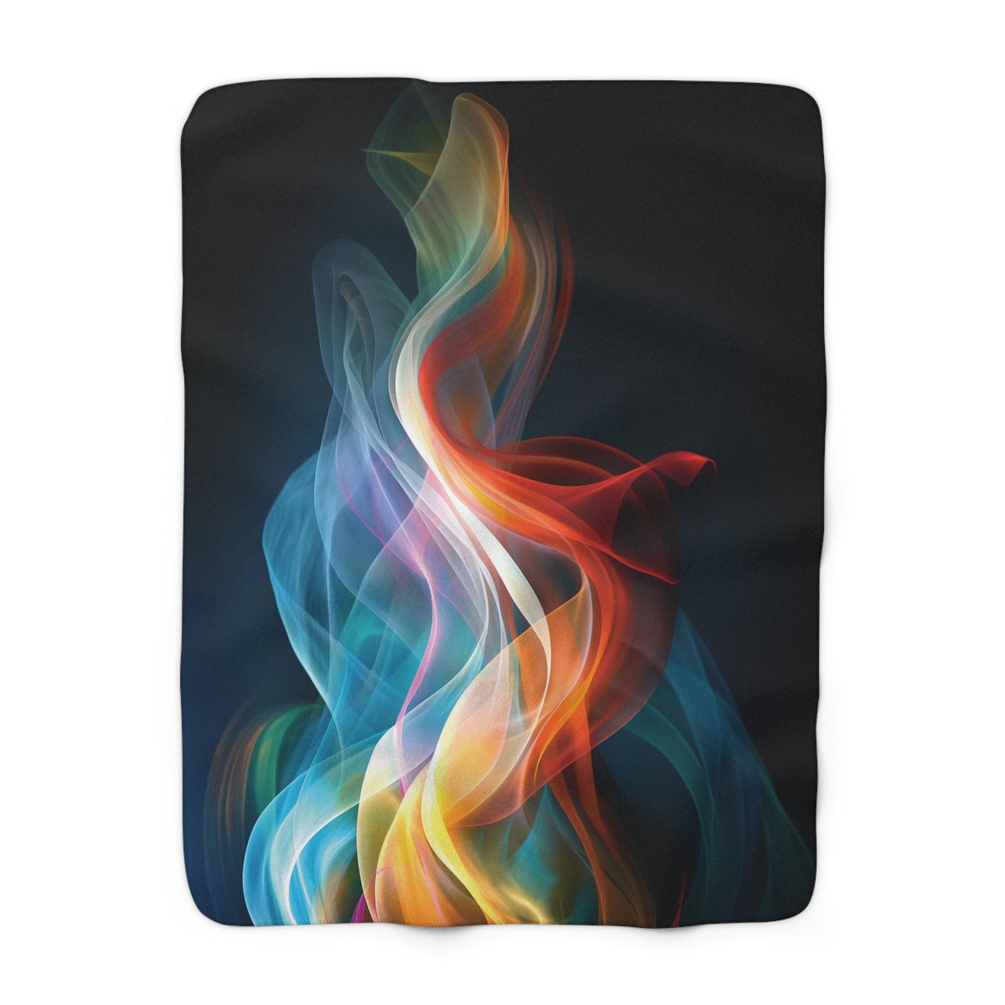 Color Flames Sherpa Fleece Blanket