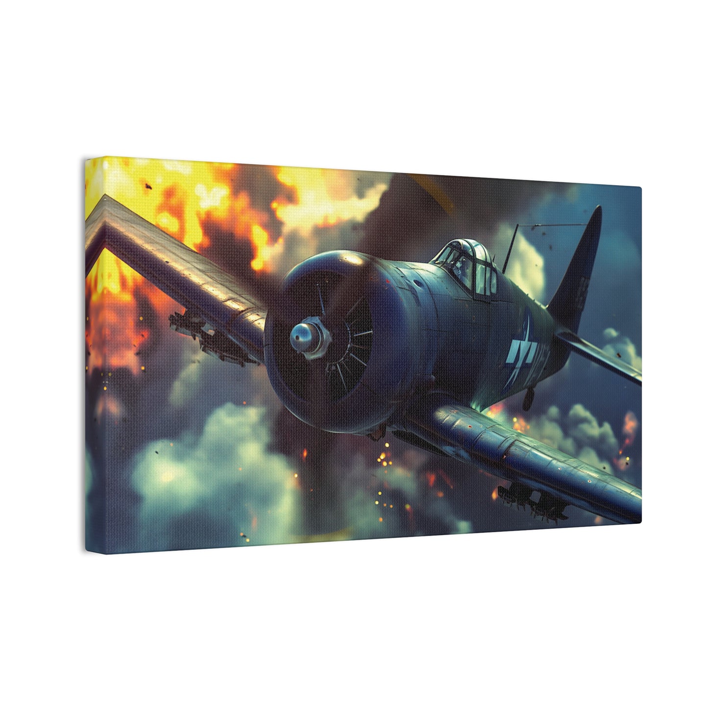 WWII Fighter 2 Canvas Stretched, 0.75"