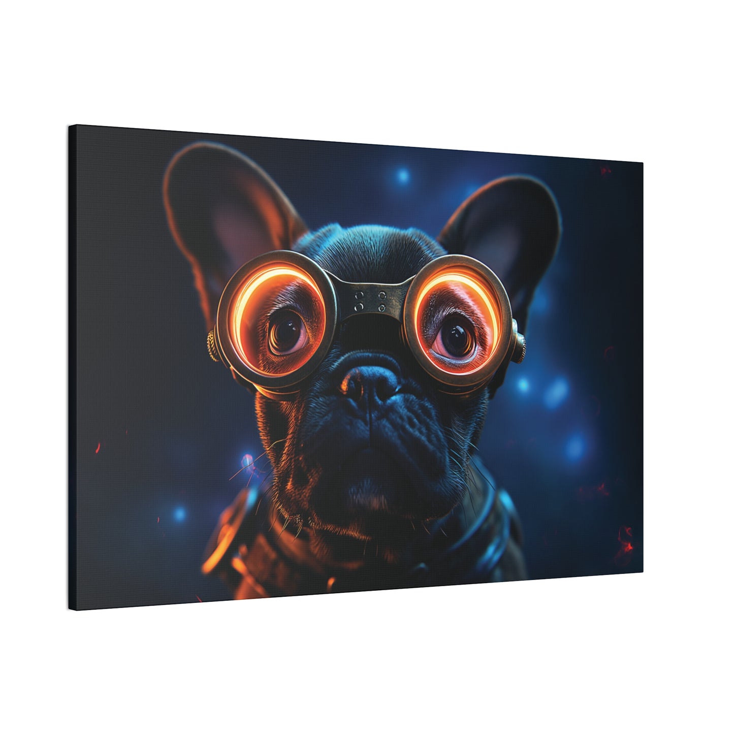 Industrial Frenchie 4 Canvas Stretched, 0.75"