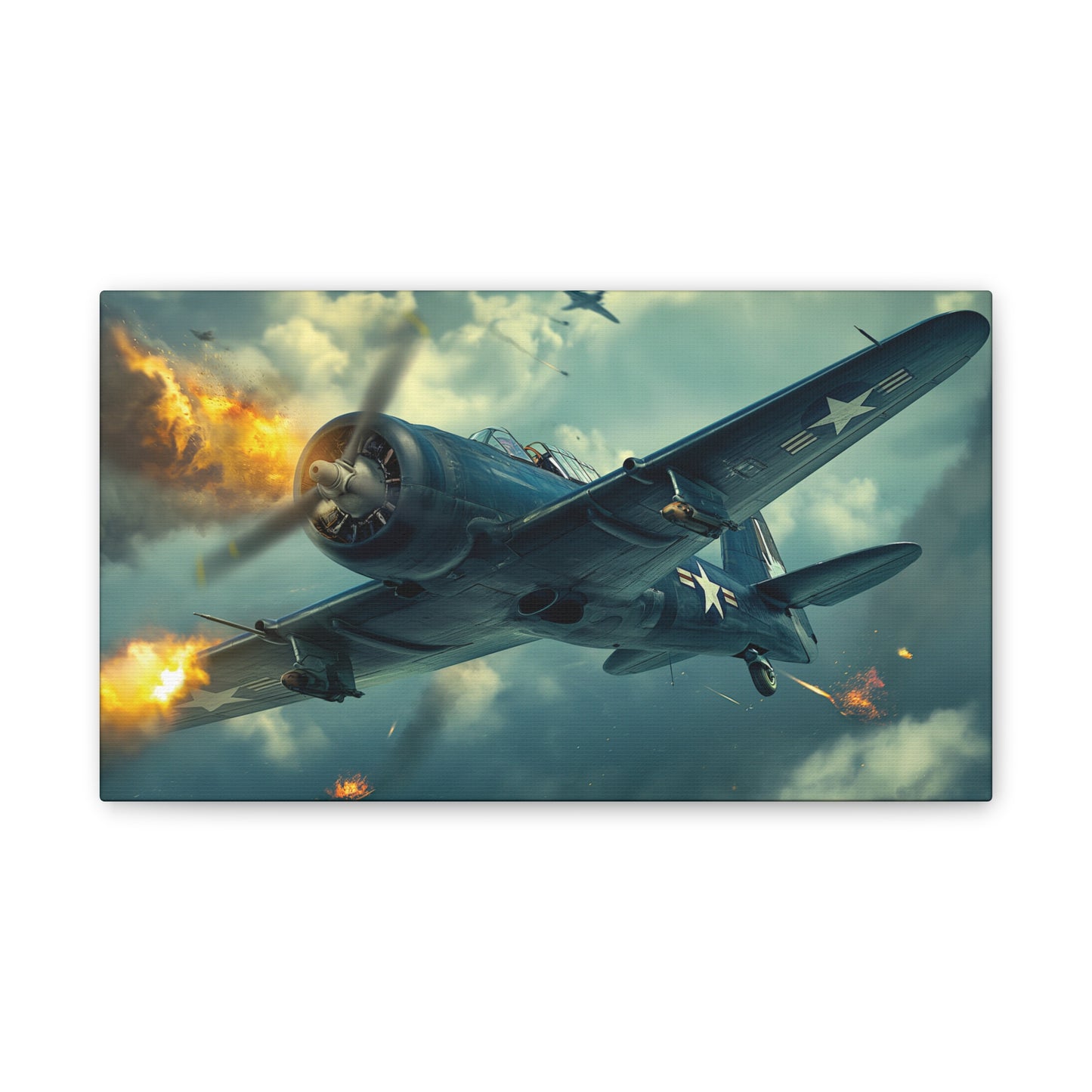 WWII Fighter 1 Canvas Stretched, 0.75"