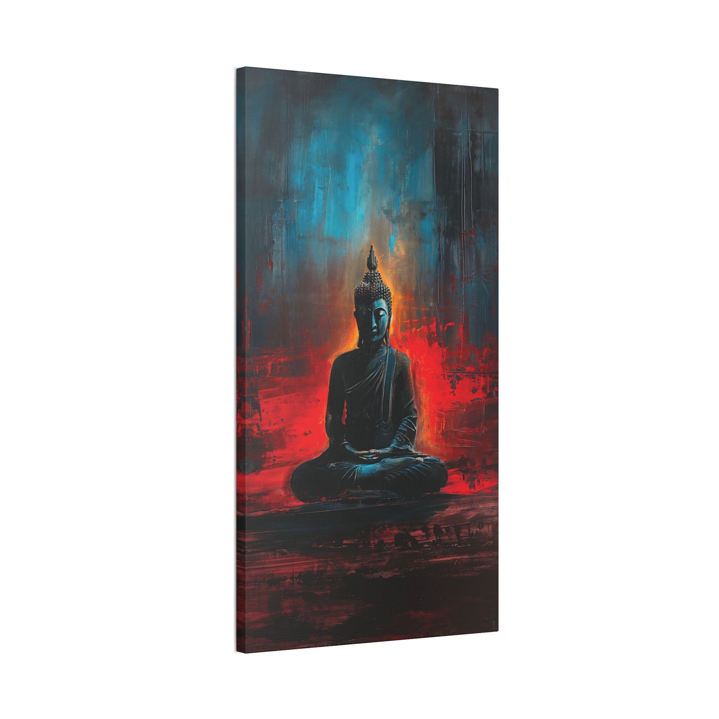 Buddha Painting Print 16 Canvas Stretched, 0.75"