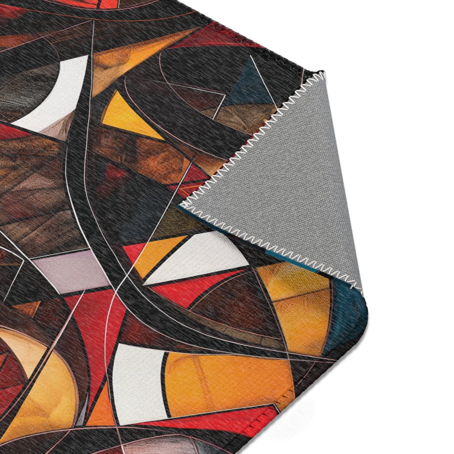 Abstract Cubist Area Rug