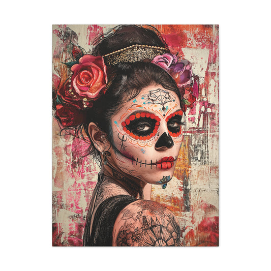 Day of the Dead 1 Canvas Stretched, 0.75"