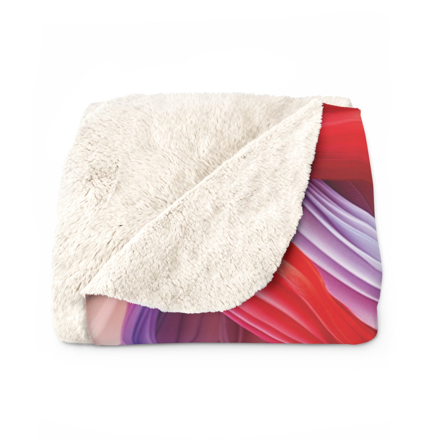 Color Ribbons 1 Sherpa Fleece Blanket