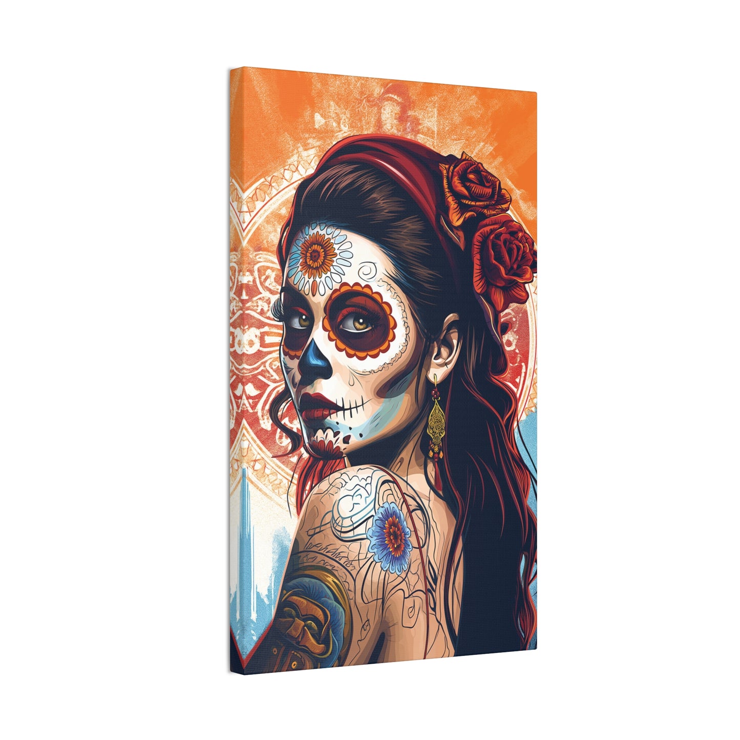 Day of the Dead 7 Canvas Stretched, 0.75"