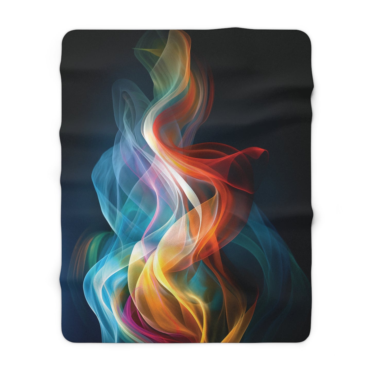 Color Flames Sherpa Fleece Blanket