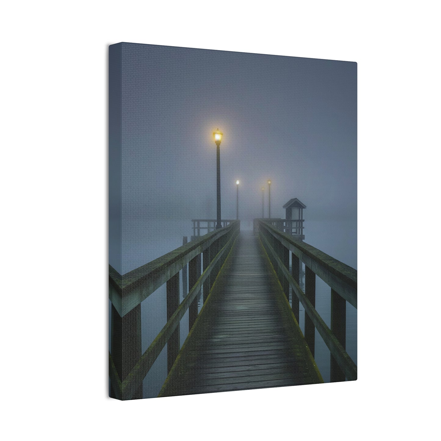 Misty Pier 7 Canvas Stretched, 0.75"