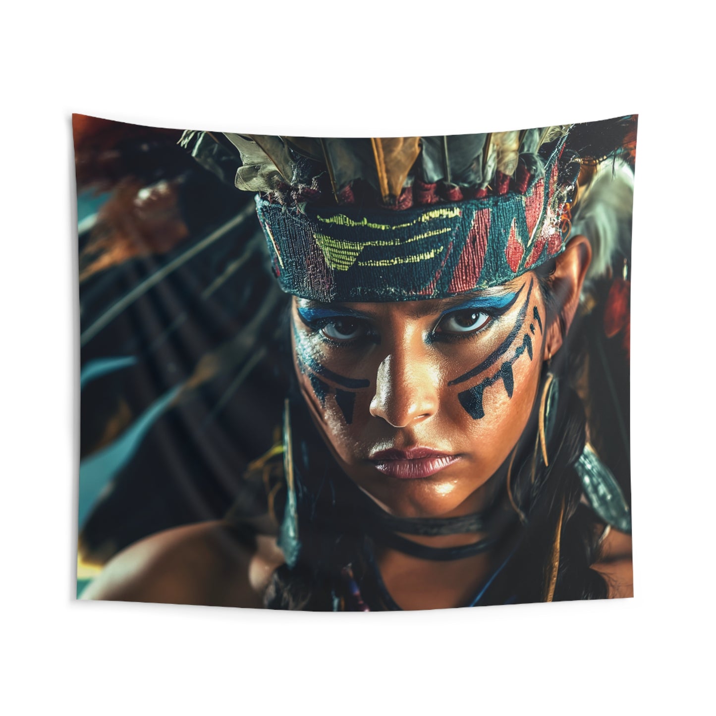 Warrior Girl 3 Indoor Wall Tapestries