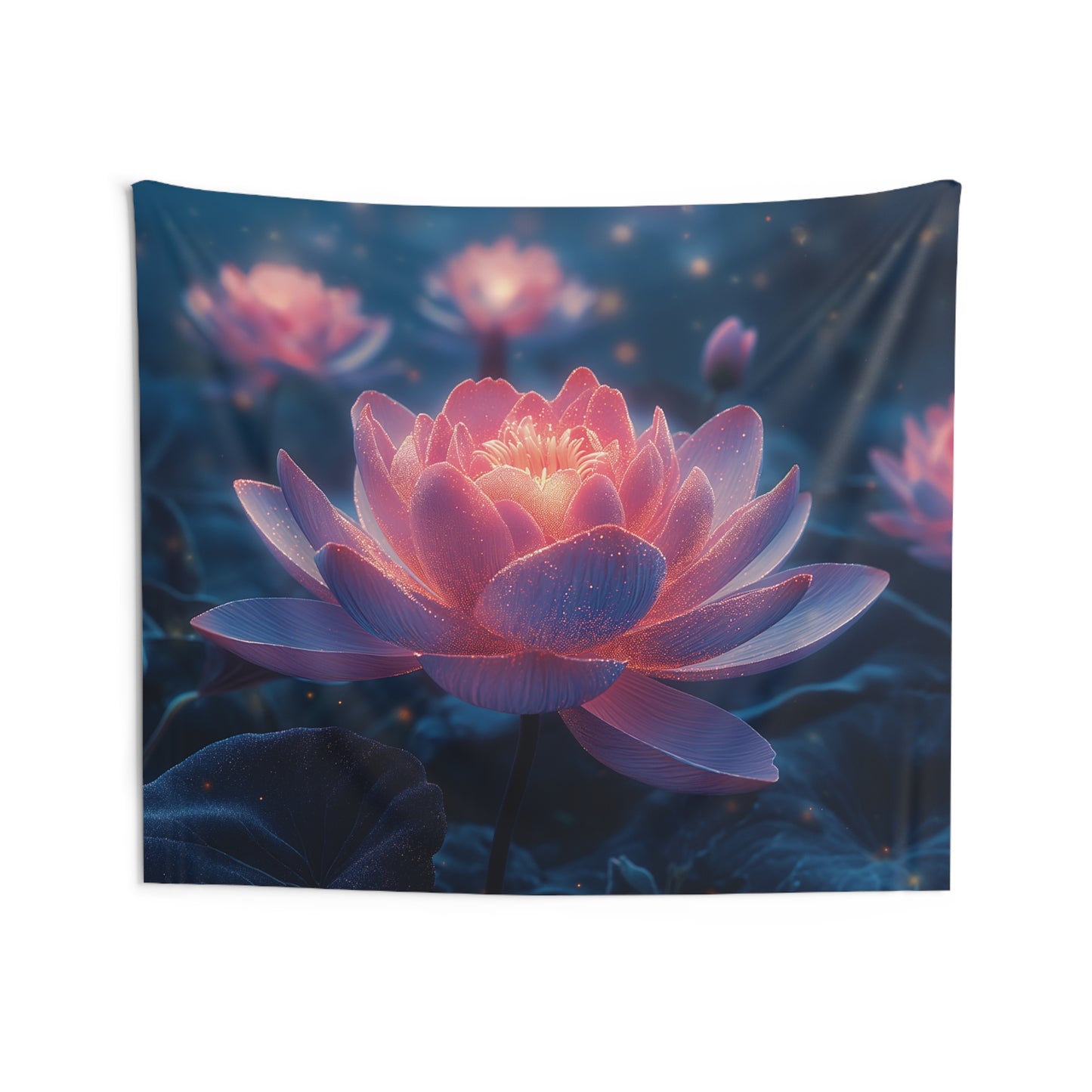 Lotus Flower Indoor Wall Tapestries