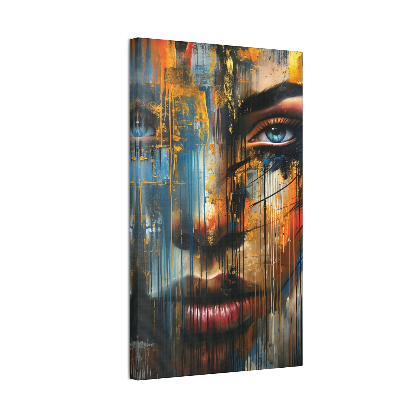 Graffiti Girl 1 Canvas Stretched, 0.75"