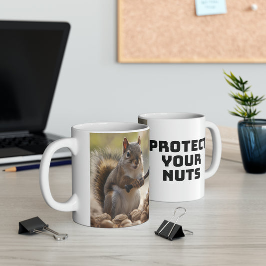 Protect Your Nuts 2 Ceramic Mug 11oz