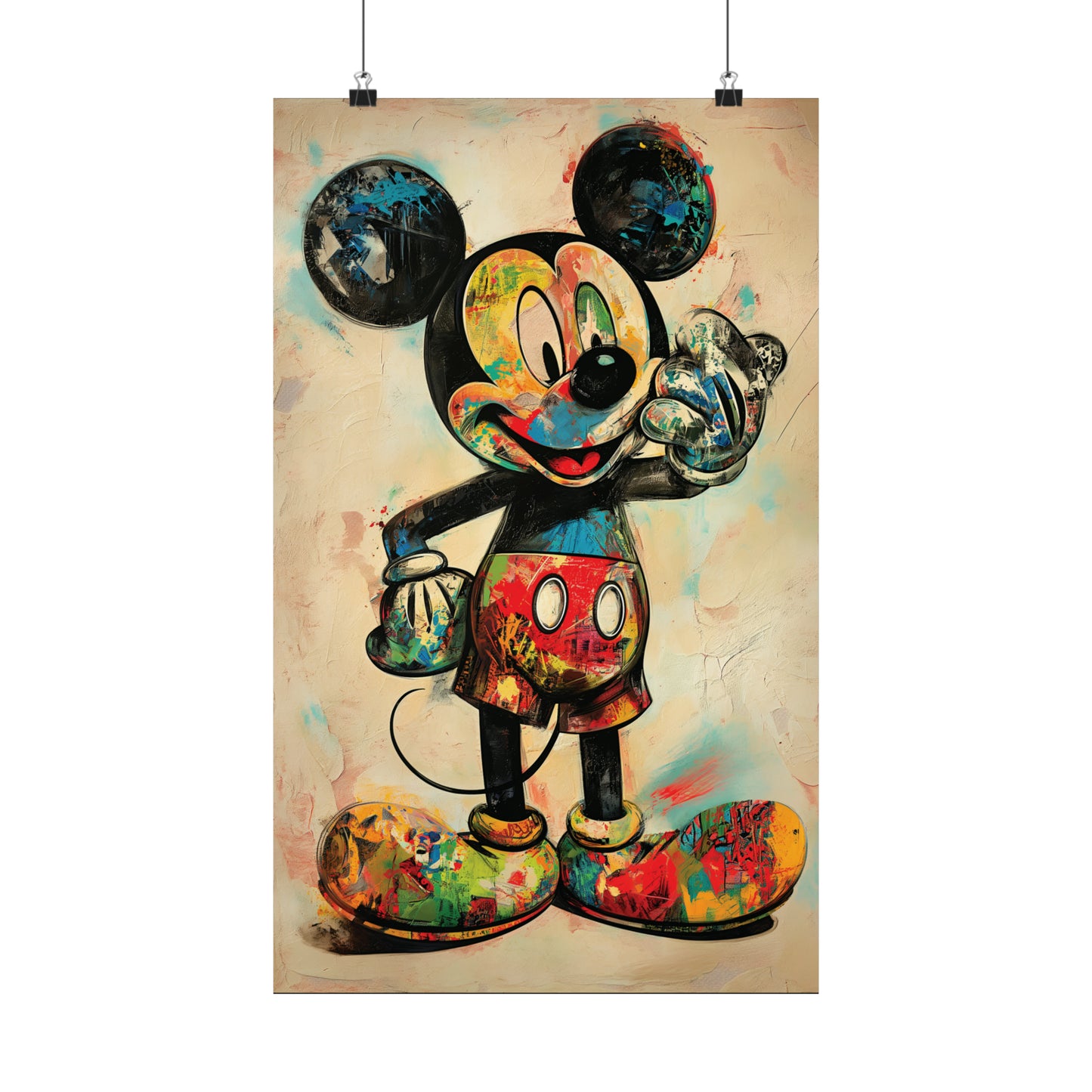 Mick the Mouse 1 Matte Vertical Posters