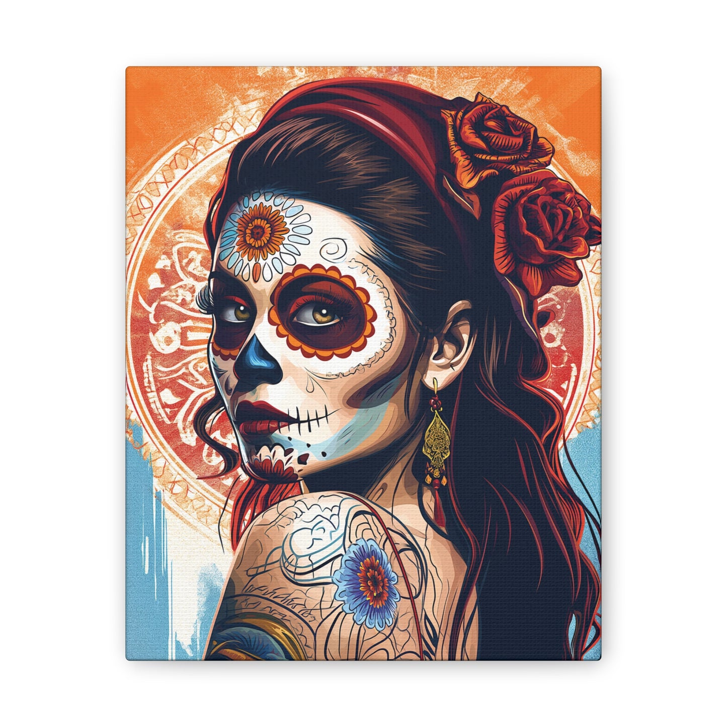 Day of the Dead 7 Canvas Stretched, 0.75"