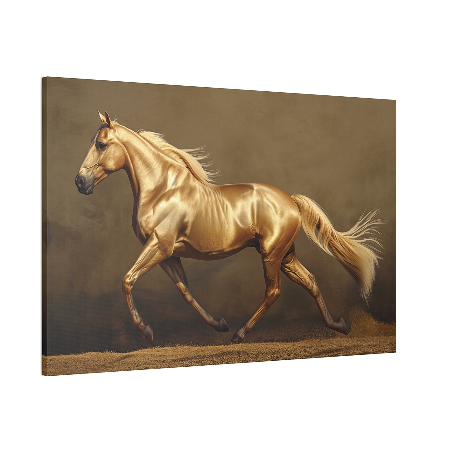 Golden Horse 1 Canvas Stretched, 0.75"