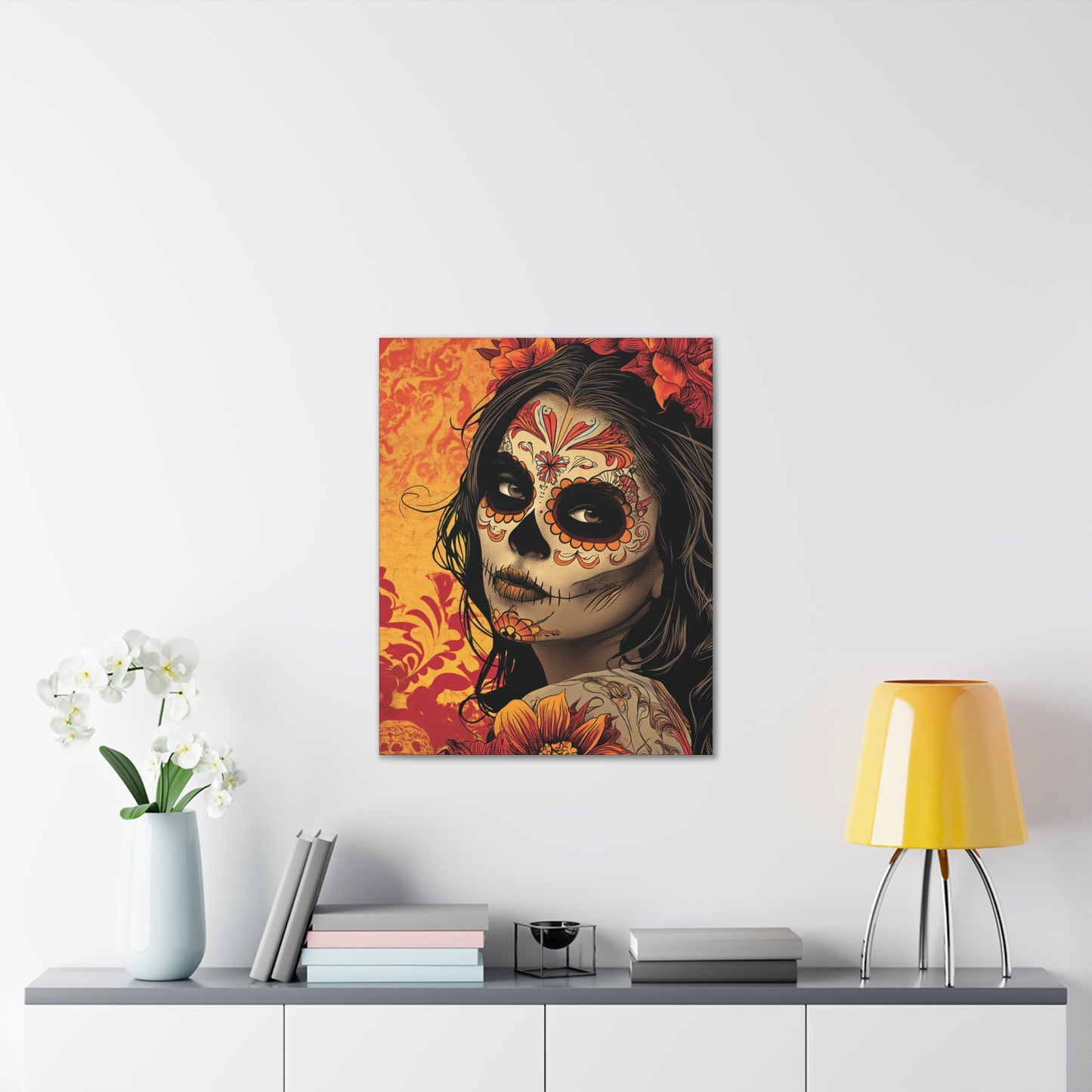 Day of the Dead 9 Canvas Stretched, 0.75"