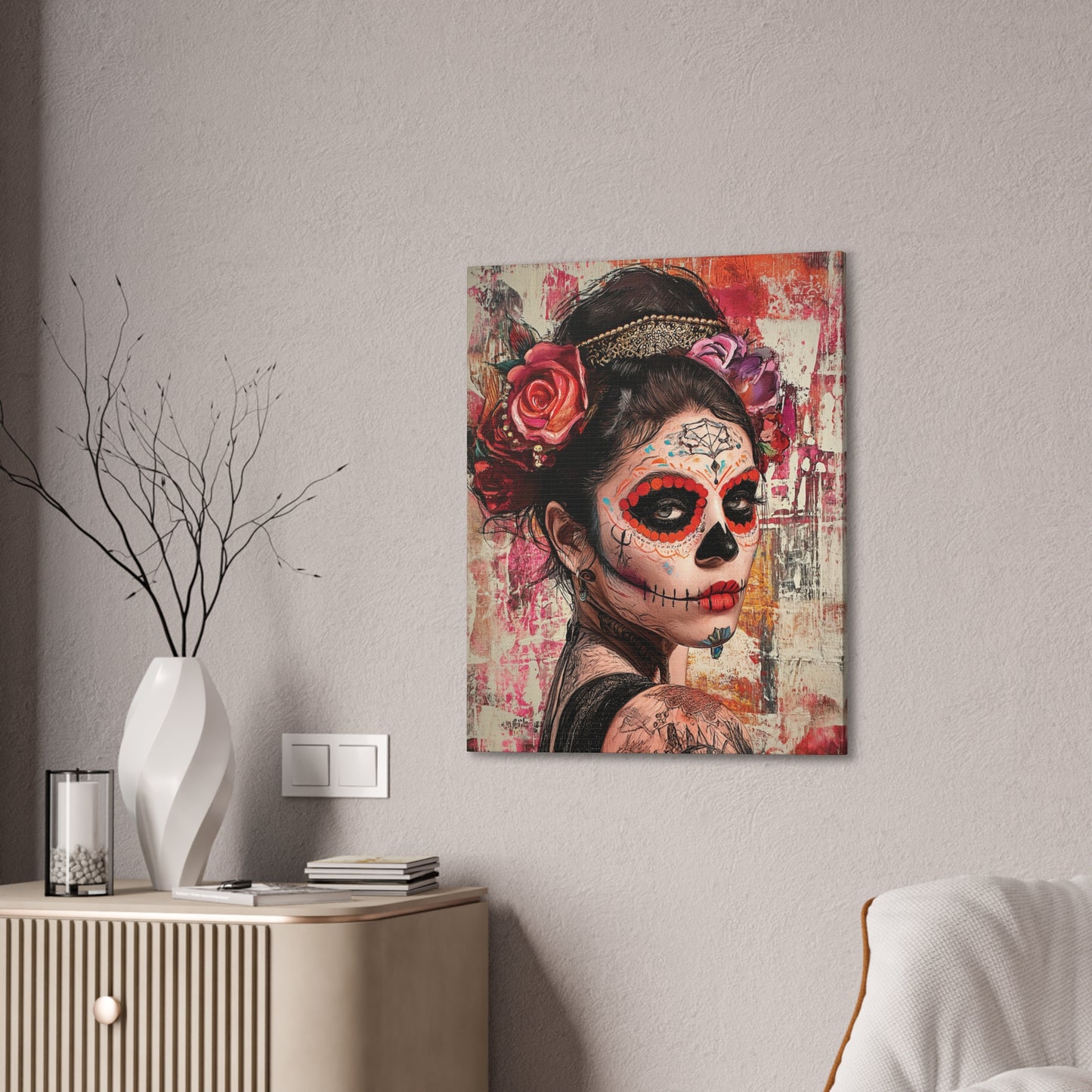 Day of the Dead 1 Canvas Stretched, 0.75"