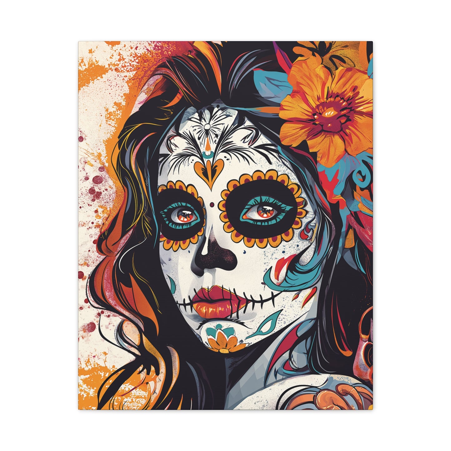 Day of the Dead 8 Canvas Stretched, 0.75"