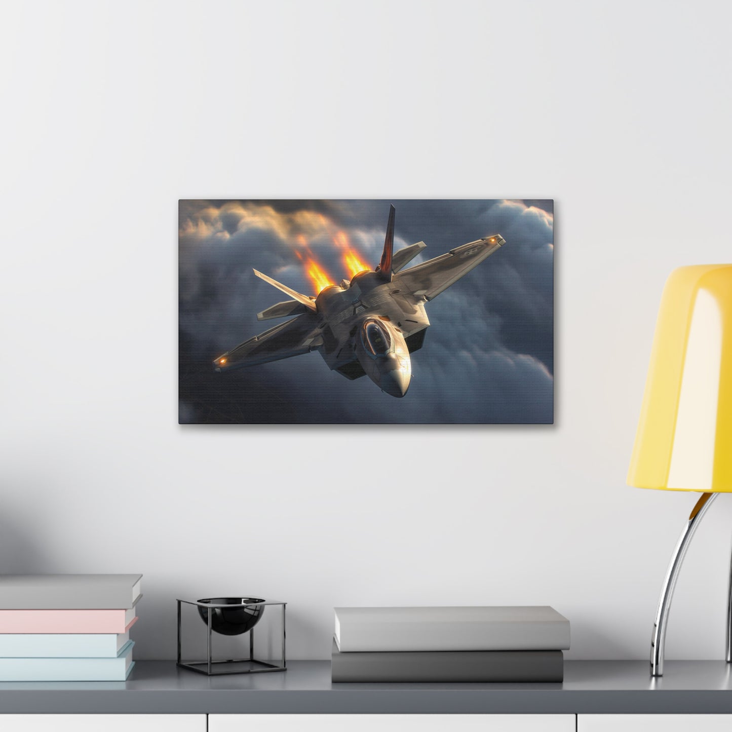 F-22 Fighter 2 Canvas Stretched, 0.75"