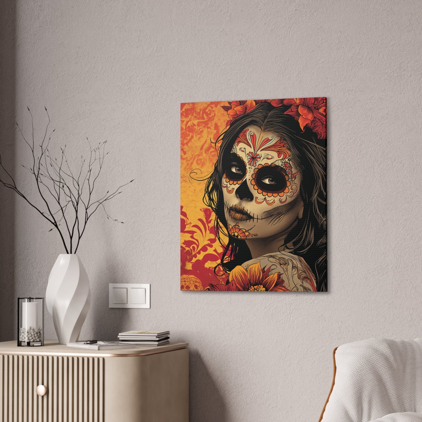 Day of the Dead 9 Canvas Stretched, 0.75"