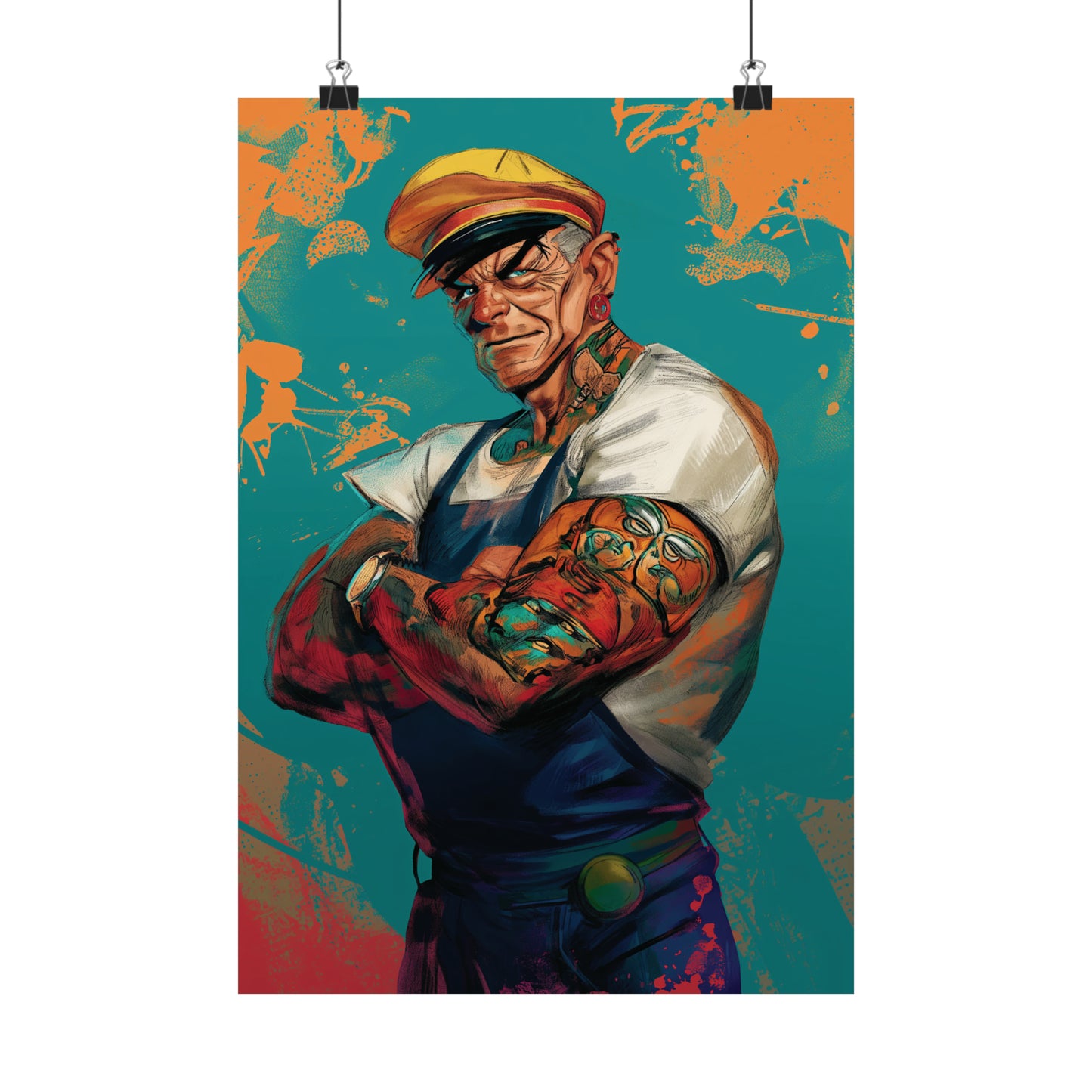 Popeye Matte Vertical Posters