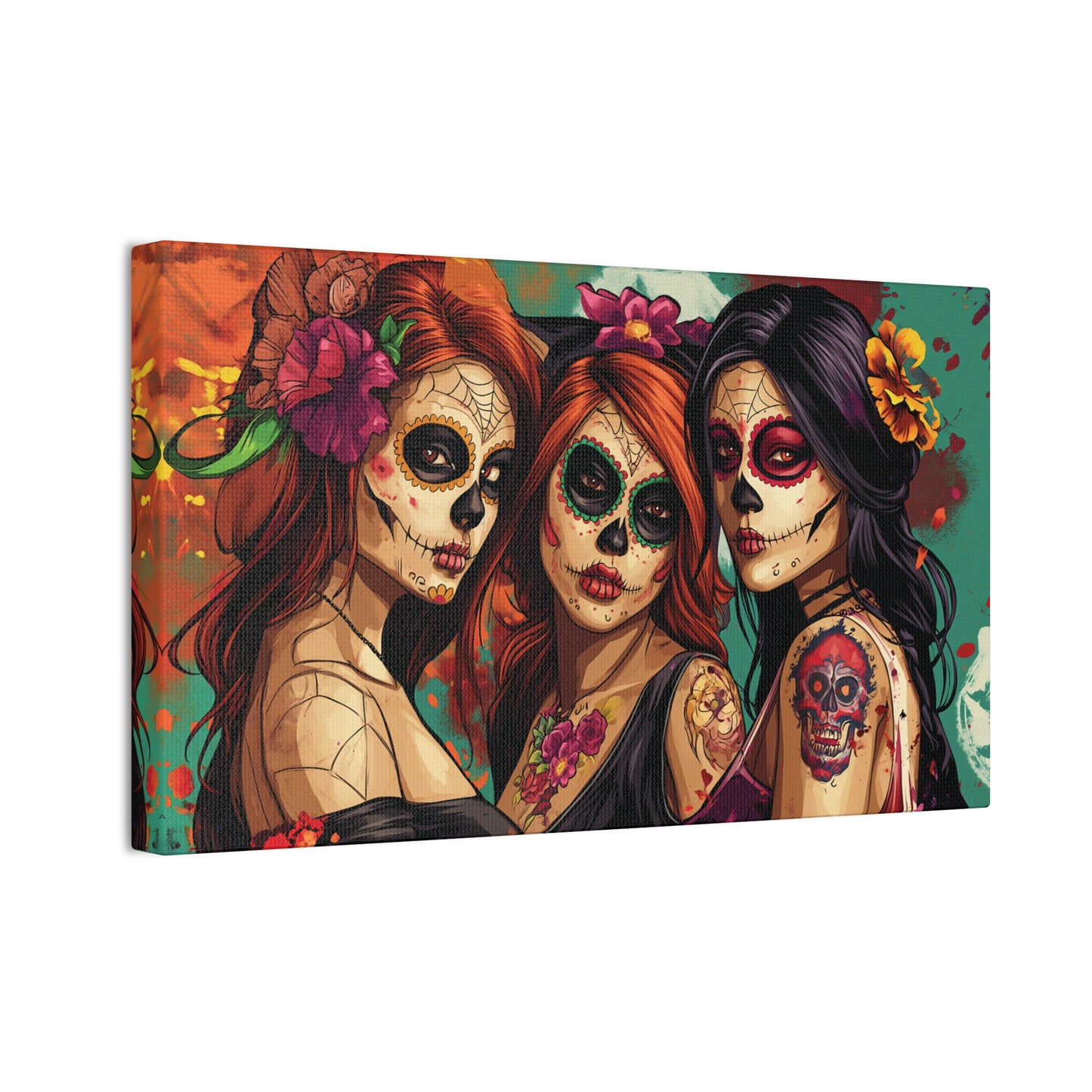 Day of the Dead 15 Canvas Stretched, 0.75"