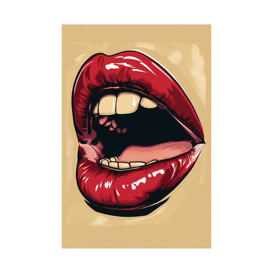 Lips 1 Matte Vertical Posters