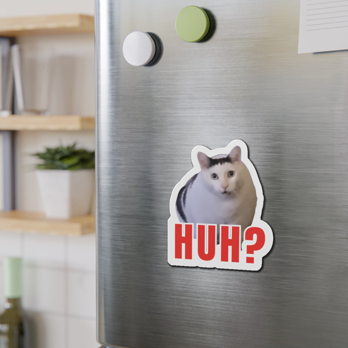 Huh? Meme Die-Cut Magnets