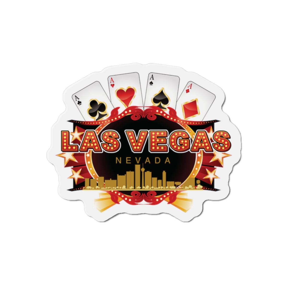 Las Vegas 2 Die-Cut Magnets