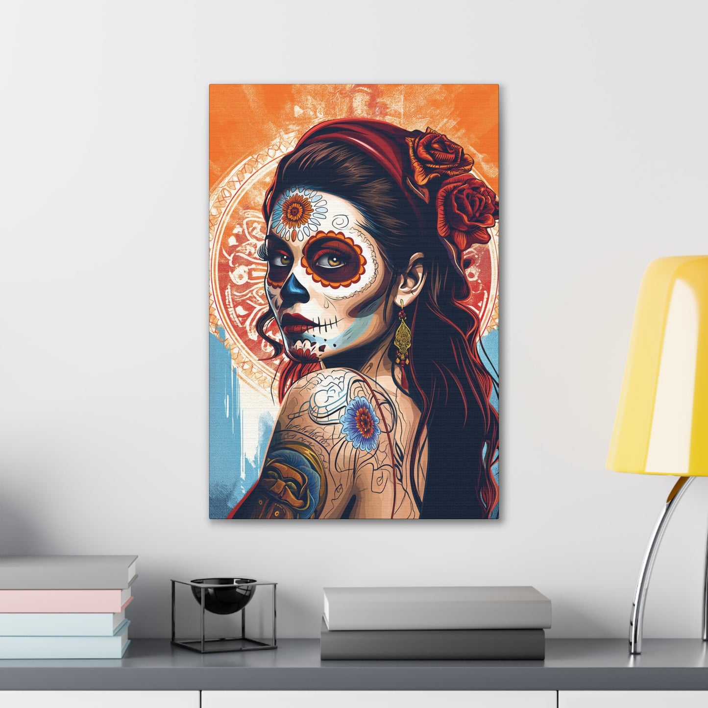 Day of the Dead 7 Canvas Stretched, 0.75"