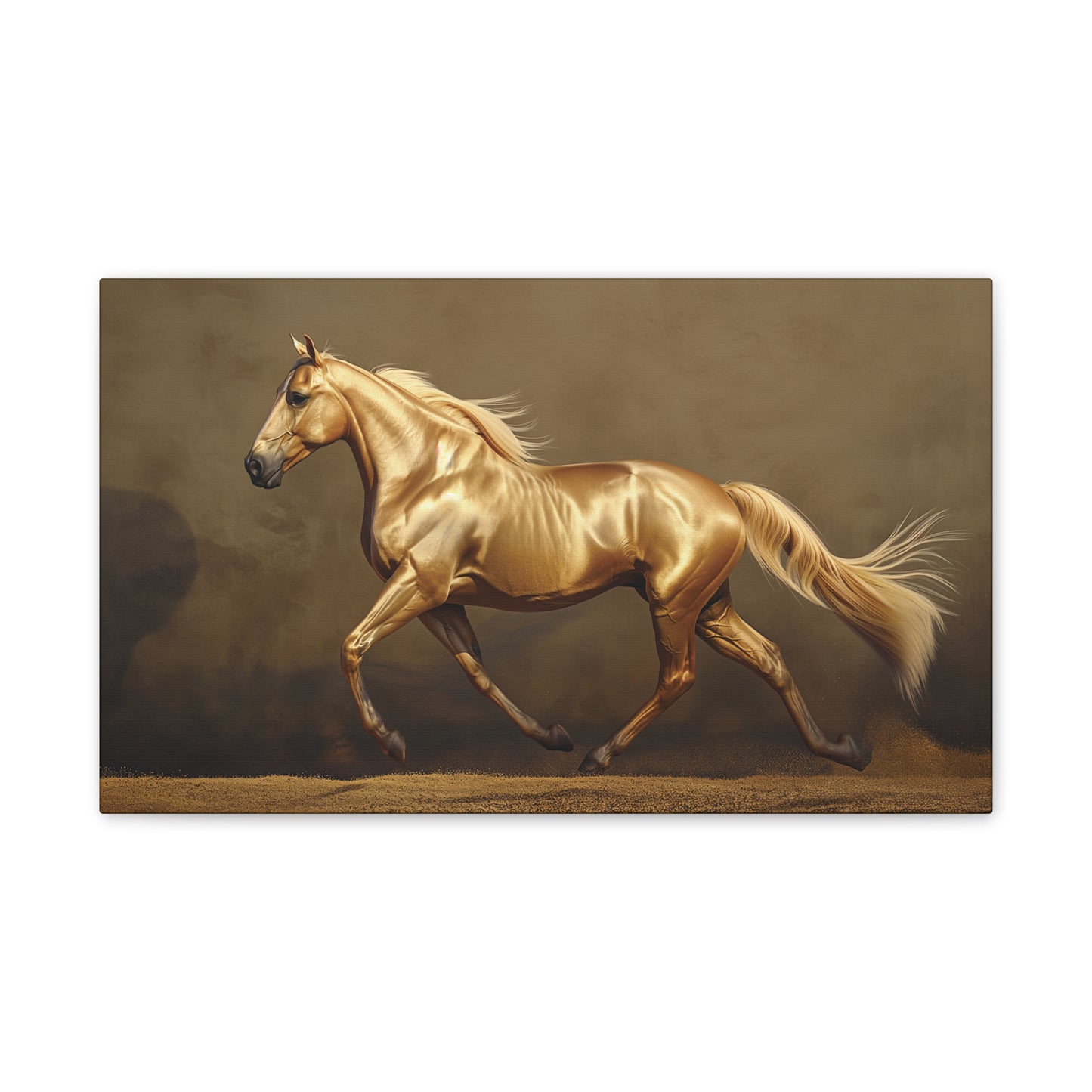 Golden Horse 1 Canvas Stretched, 0.75"